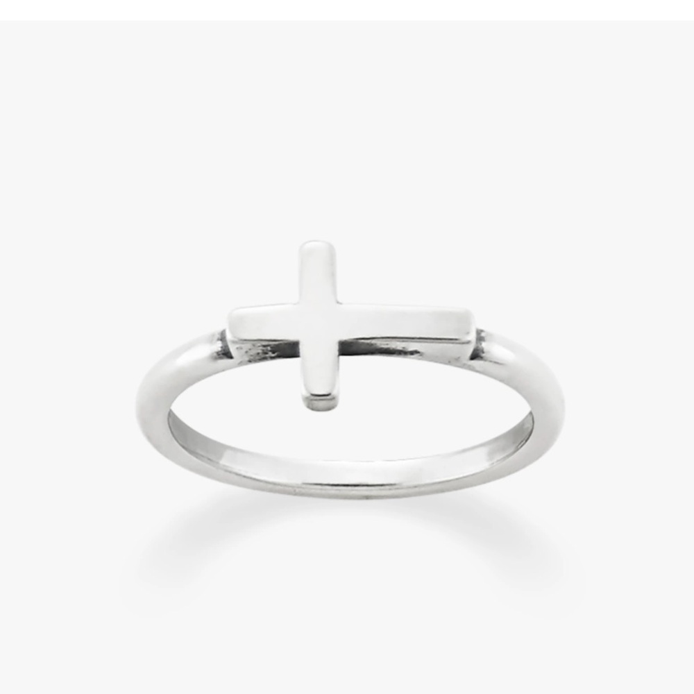 James Avery Sterling Silver Horizon Cross Ring Size 6.5